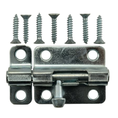 Midwest Fastener 2-1/2" Zinc Plated Steel Barrel Bolts 4PK 37281